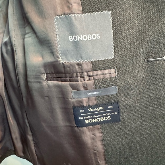 Bonobos Wool Blazer, Men’s 42R, Gray - Picture 3 of 8